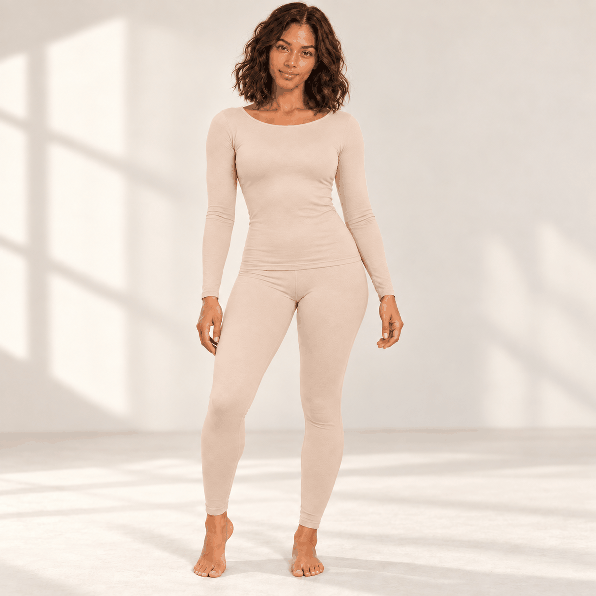 Ensemble Thermique VELYENA – Sous-Vêtements Chauds Femme Seconde Peau