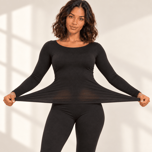 Ensemble Thermique VELYENA – Sous-Vêtements Chauds Femme Seconde Peau
