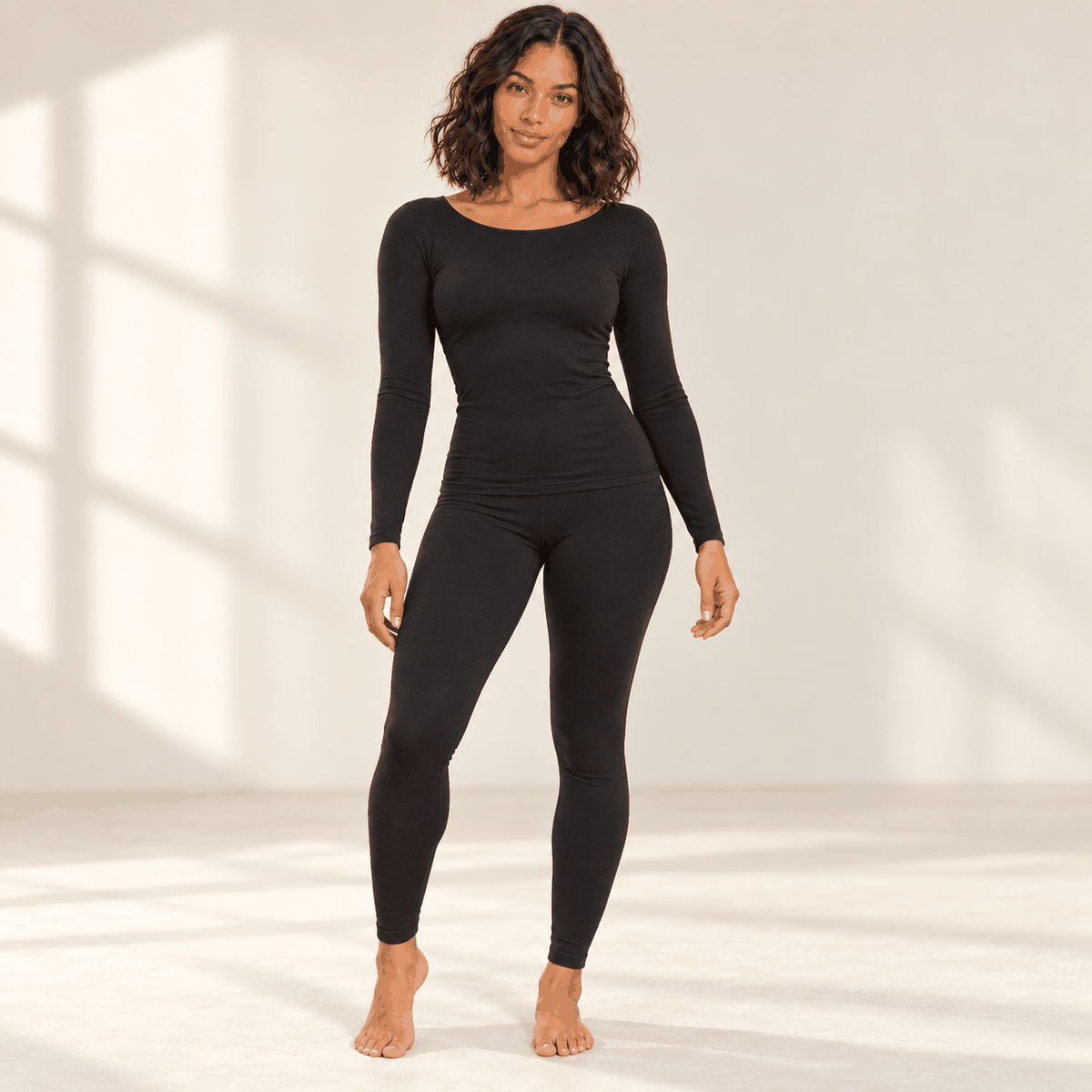 Ensemble Thermique VELYENA – Sous-Vêtements Chauds Femme Seconde Peau