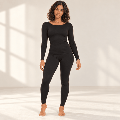 Ensemble Thermique VELYENA – Sous-Vêtements Chauds Femme Seconde Peau