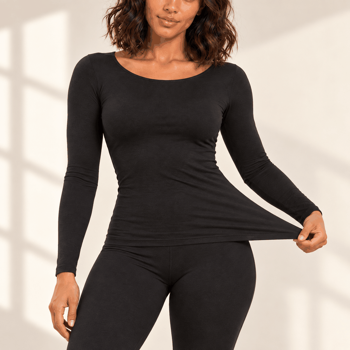 Ensemble Thermique VELYENA – Sous-Vêtements Chauds Femme Seconde Peau