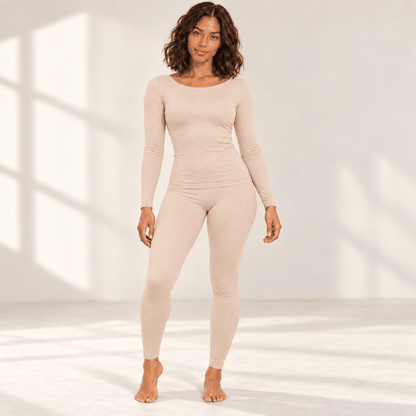 Ensemble Thermique VELYENA – Sous-Vêtements Chauds Femme Seconde Peau
