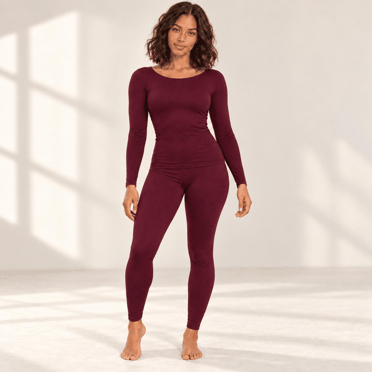 Ensemble Thermique VELYENA – Sous-Vêtements Chauds Femme Seconde Peau