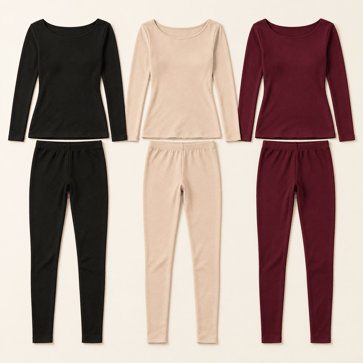 Ensemble Thermique VELYENA – Sous-Vêtements Chauds Femme Seconde Peau