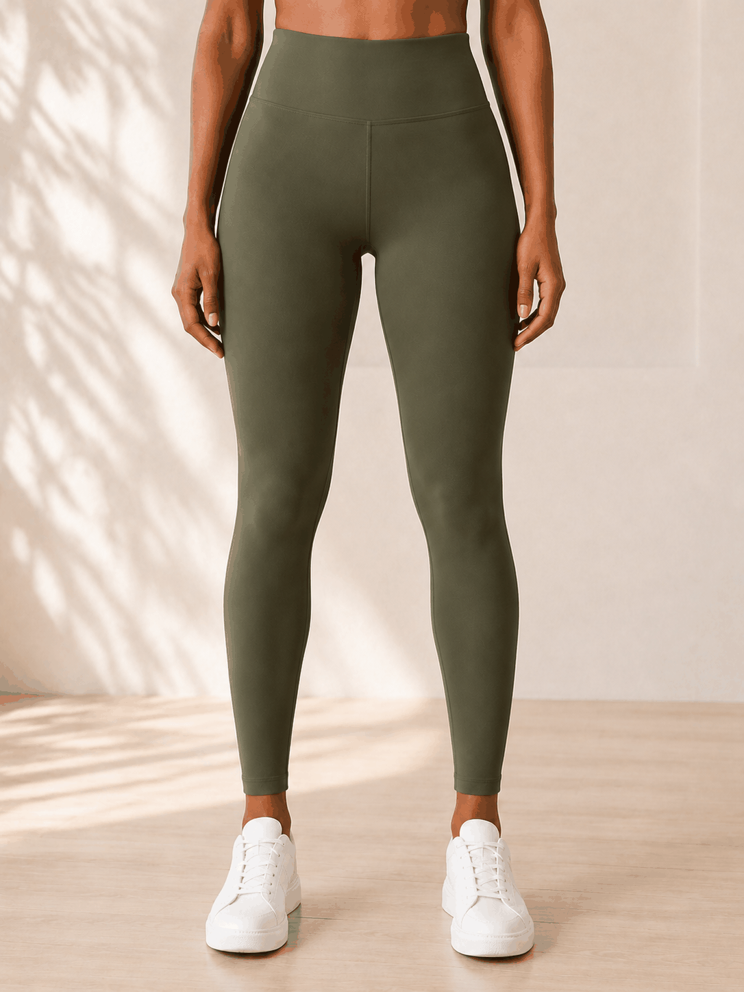 Legging Straight VELYENA – Legging Droit Taille Haute Effet Nu Femme