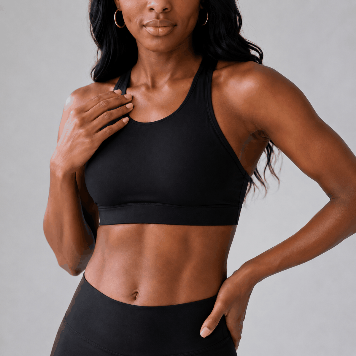 Brassière Impact VELYENA – Brassière de Sport Col Haut Maintien Fort Femme