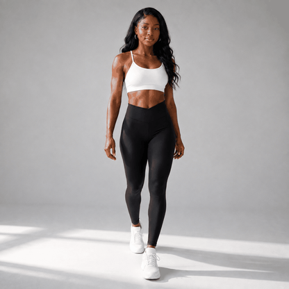 Legging Contour VELYENA – Legging Galbant Taille Haute Ceinture Large Femme