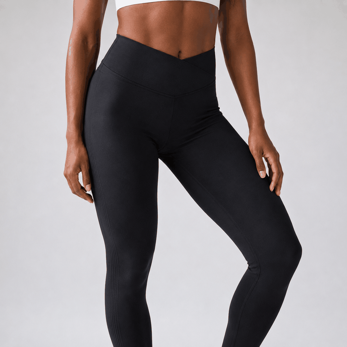 Legging Contour VELYENA – Legging Galbant Taille Haute Ceinture Large Femme