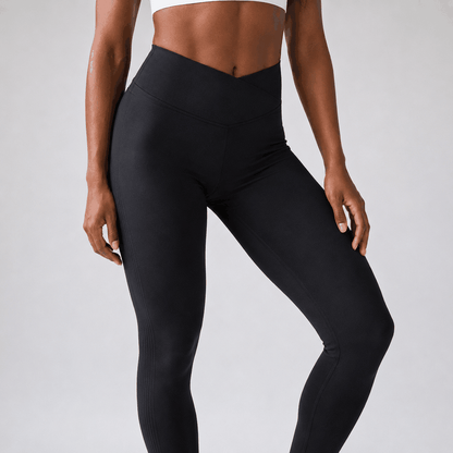 Legging Contour VELYENA – Legging Galbant Taille Haute Ceinture Large Femme
