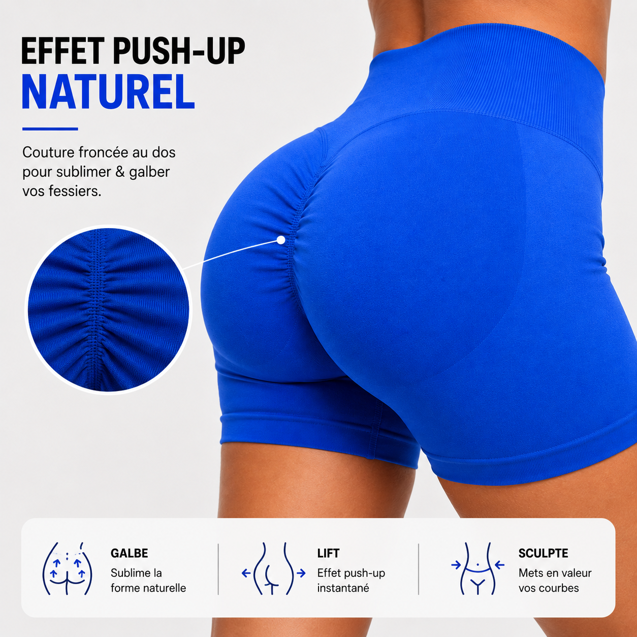 Short Sculptant Impact 4.5" – Taille Haute Seamless