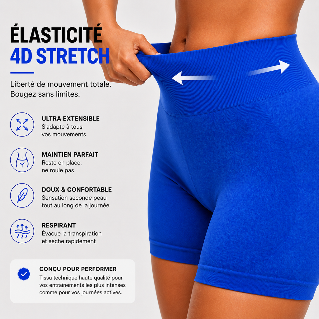 Short Sculptant Impact 4.5" – Taille Haute Seamless