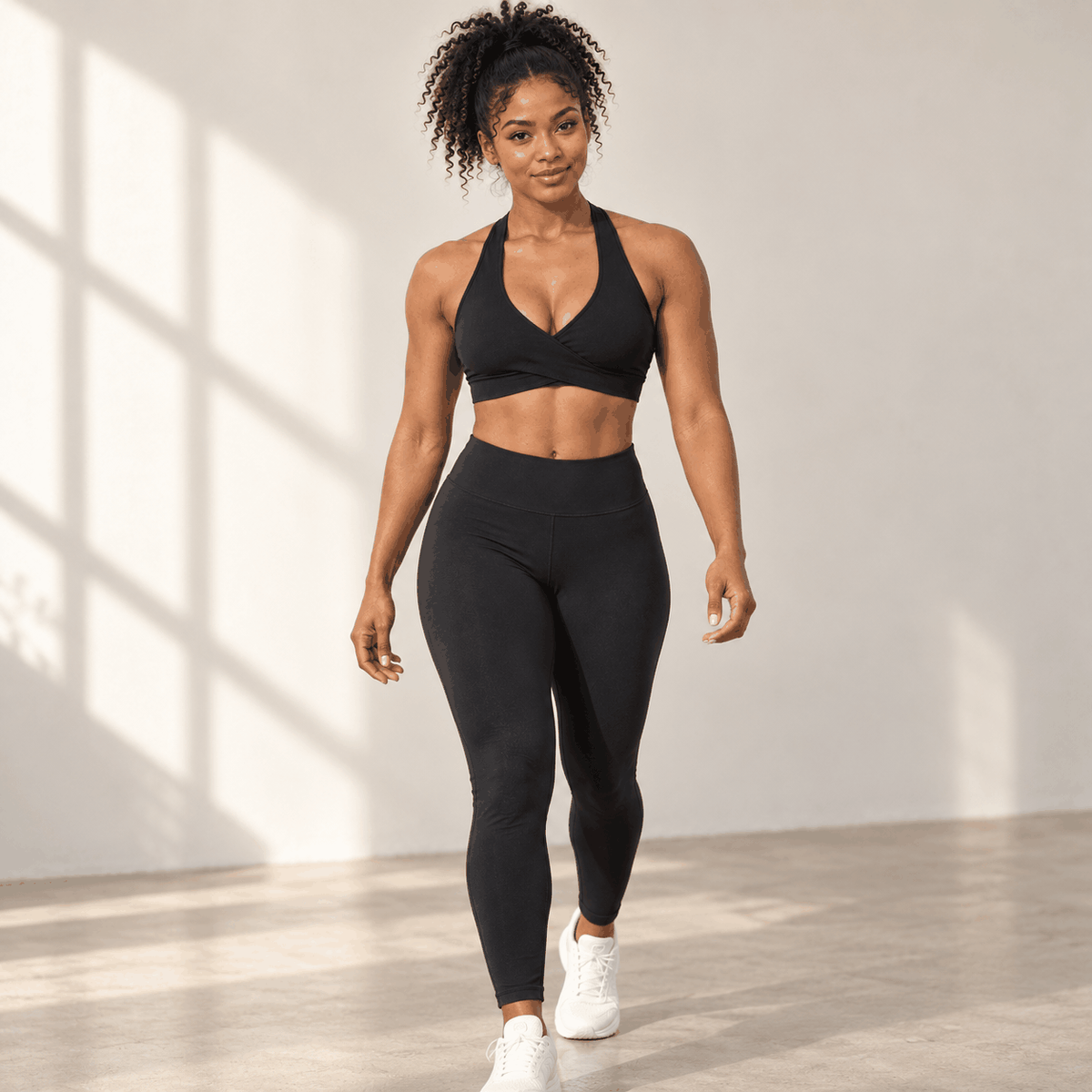 Brassière Nude VELYENA – Brassière de Sport Dos Croisé Effet Nude Femme
