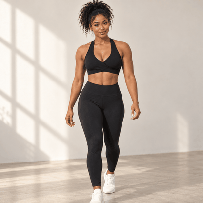 Brassière Nude VELYENA – Brassière de Sport Dos Croisé Effet Nude Femme