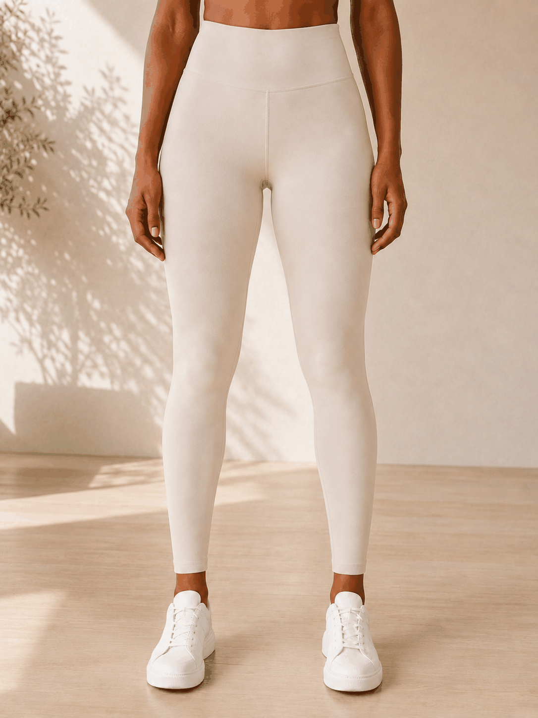 Legging Straight VELYENA – Legging Droit Taille Haute Effet Nu Femme