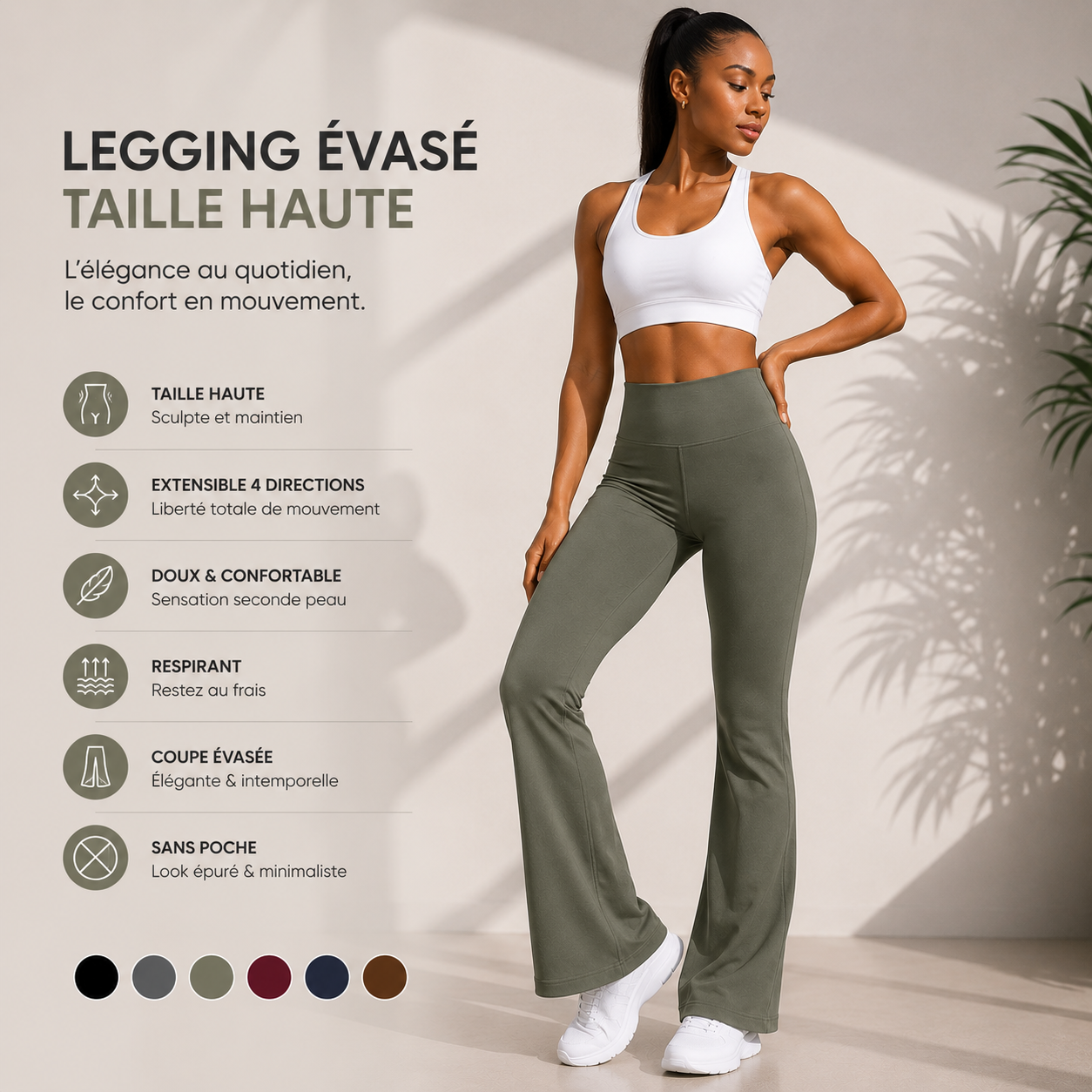 Legging Taille Haute SoftMotion™ – Sculptant Seconde Peau