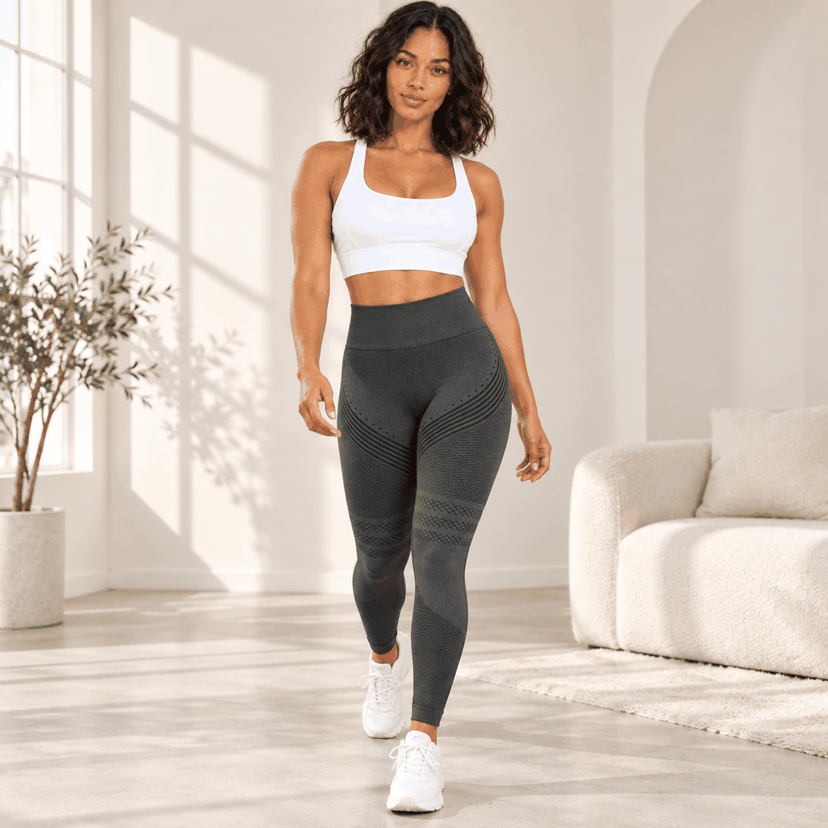 Legging Contour VELYENA – Legging Taille Haute Sculptant Push-Up Femme