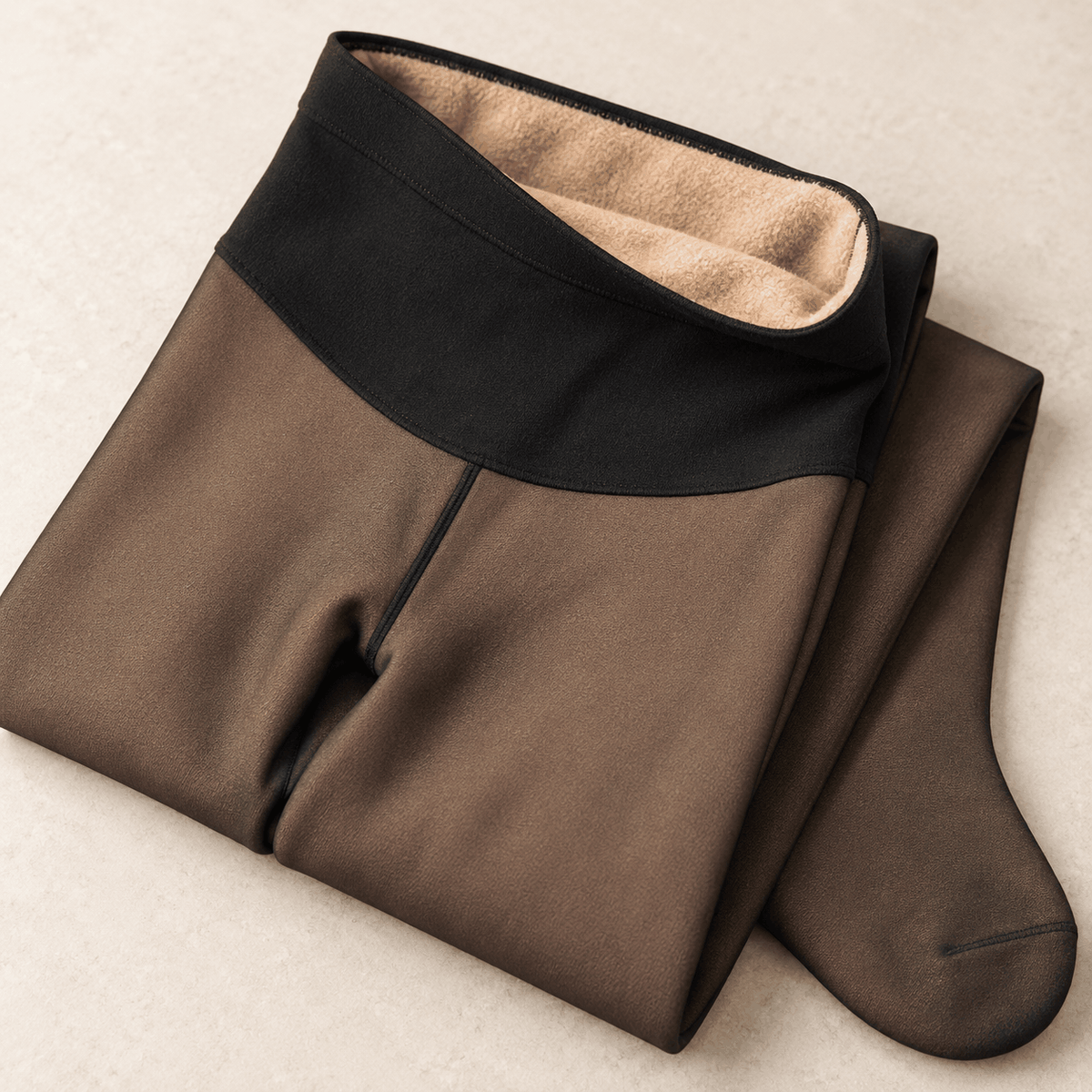 Collant voile velyena transparent avec doublure polaire pour femme