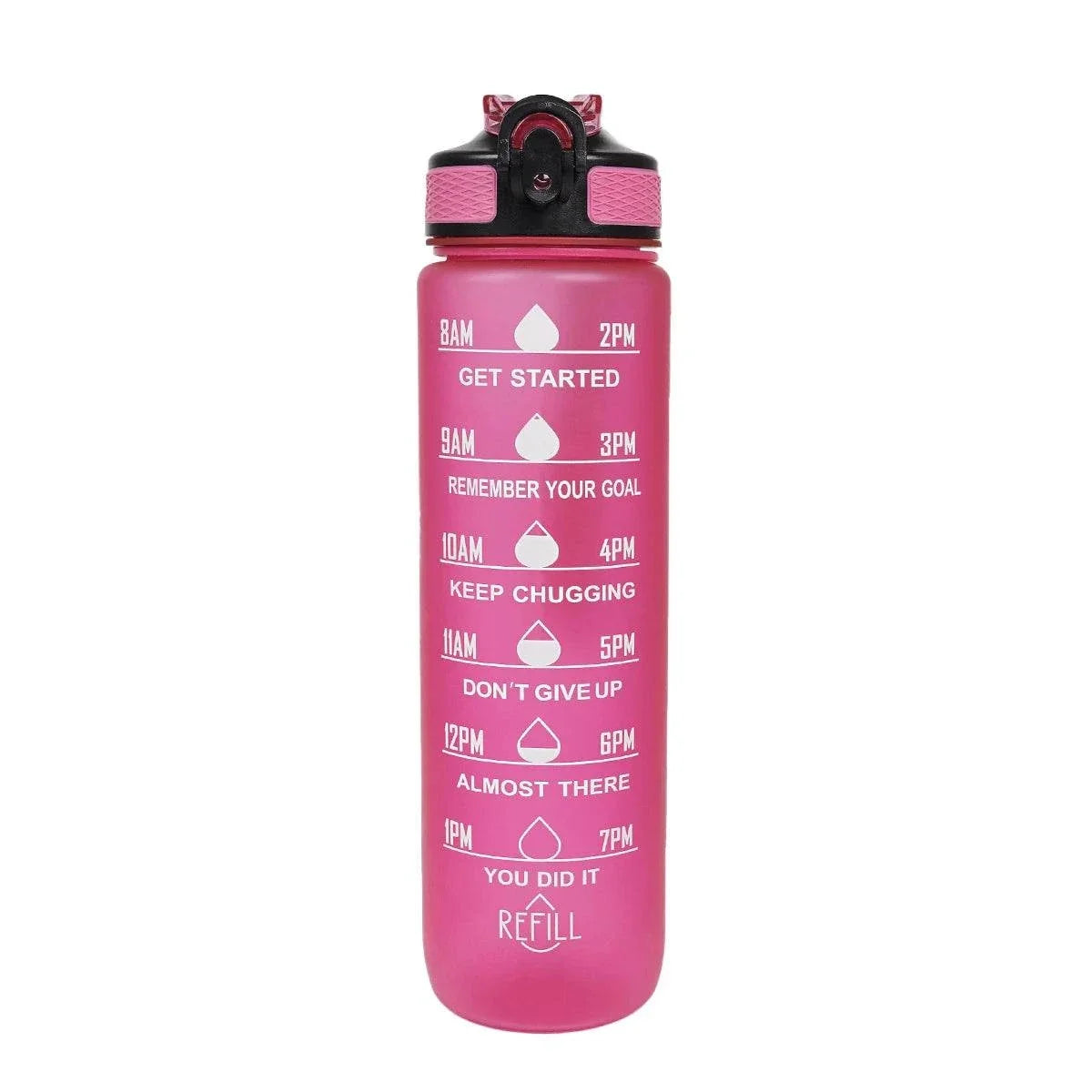 Gourde Everyday VELYENA 1 litre avec paille anti-fuite et repères de temps