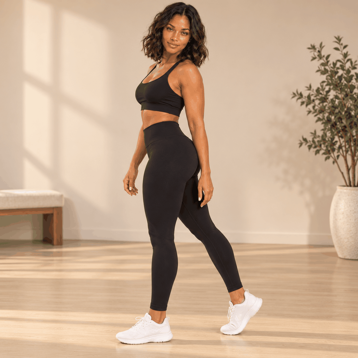 Legging seamless VELYENA taille haute push-up pour femme