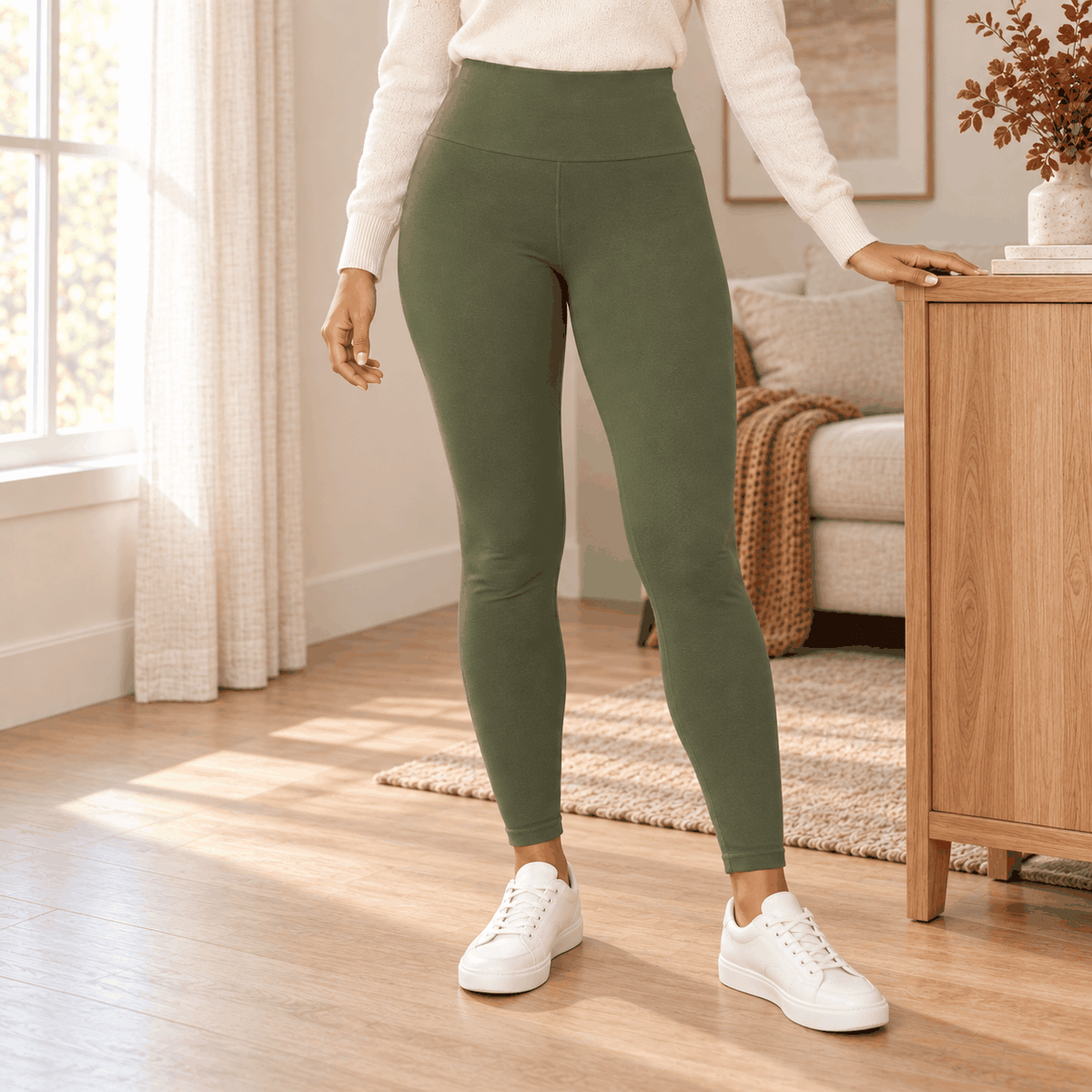 Legging Warm VELYENA femme taille haute thermique polaire chaud
