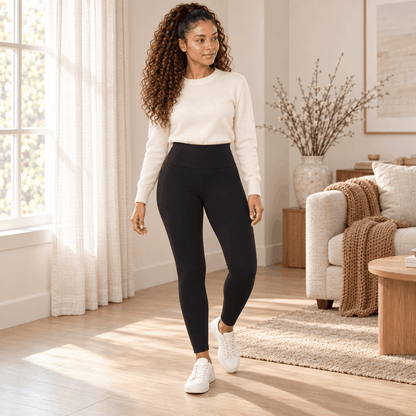 Legging Warm VELYENA taille haute femme intérieur polaire chaud