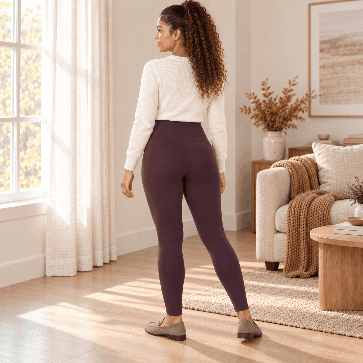 Legging chaud et thermique VELYENA taille haute pour femme