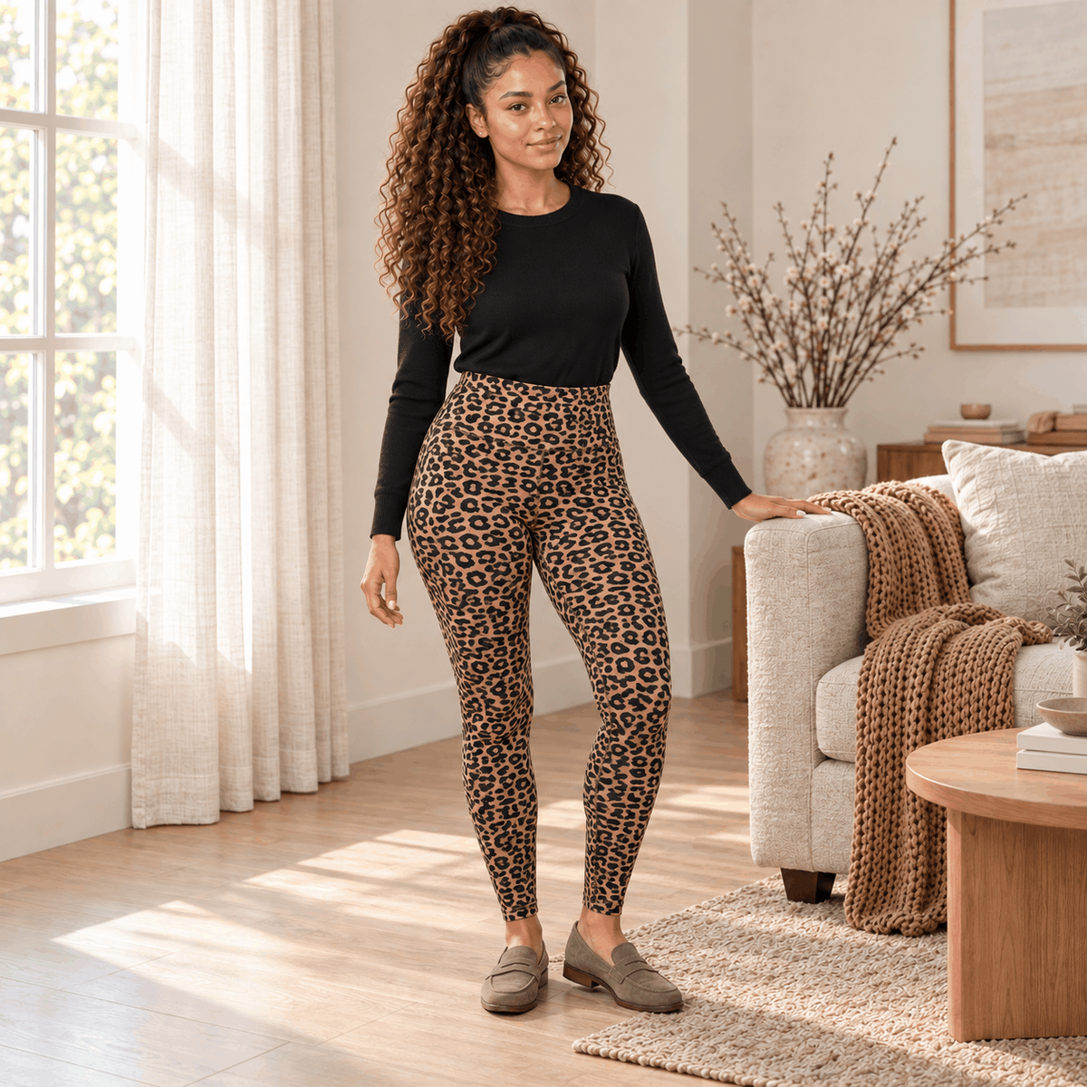 Legging Warm VELYENA thermique polaire taille haute femme chaud et stylé