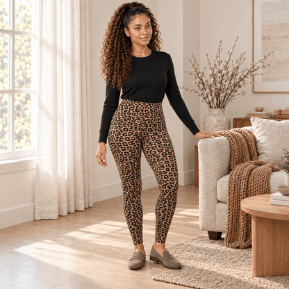 Legging Warm VELYENA thermique polaire taille haute femme chaud et stylé