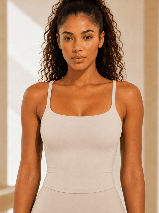 Débardeur Duo VELYENA – Débardeur de Sport Brassière Intégrée Femme