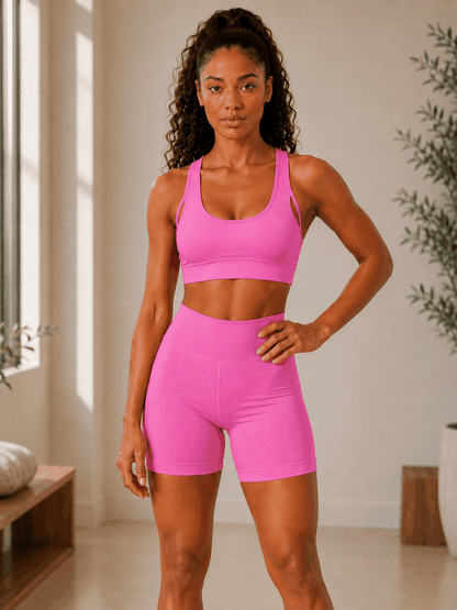 Ensemble Sculpt VELYENA – Ensemble Sport 2 Pièces Brassière & Short Femme