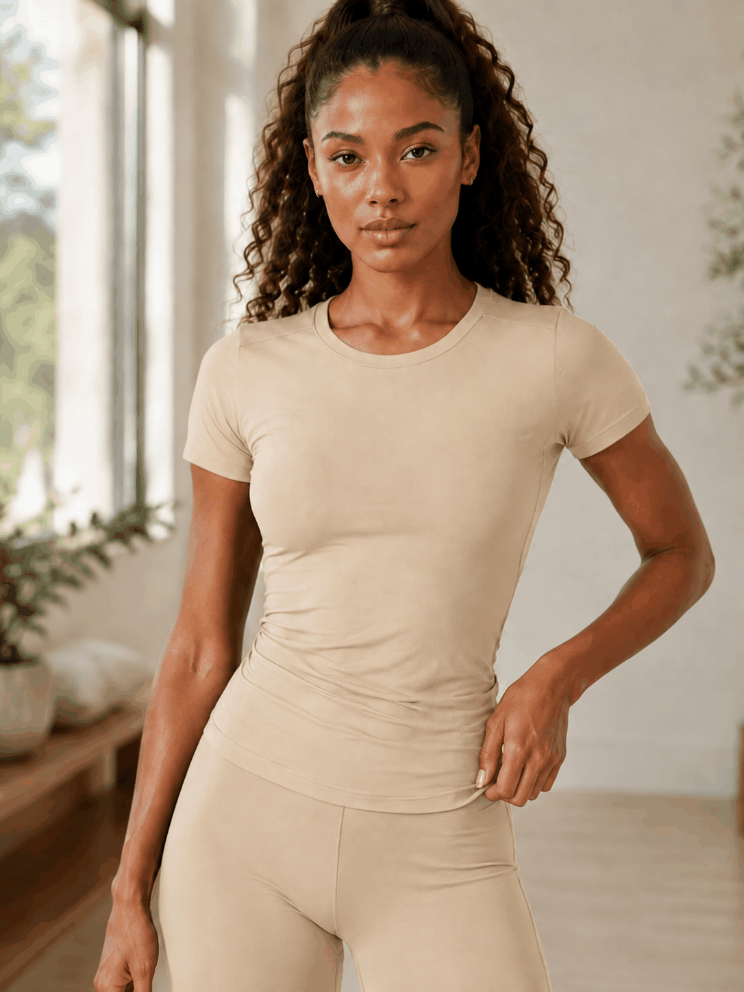 T-shirt Essential VELYENA – T-shirt de Sport Respirant Femme