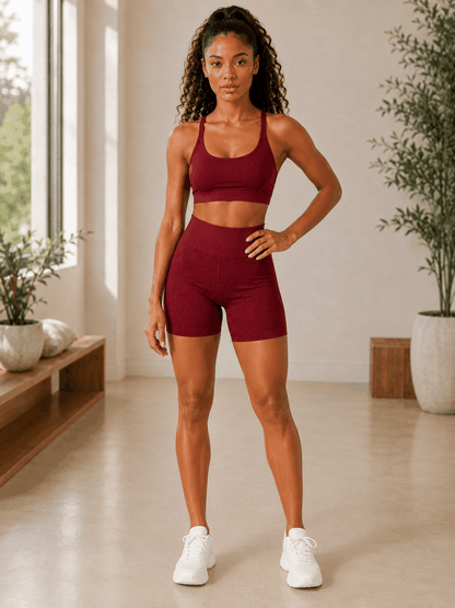 Short Flow VELYENA – Short de Yoga Taille Haute Confort Femme