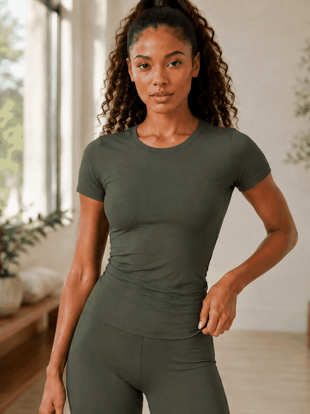 T-shirt Essential VELYENA – T-shirt de Sport Respirant Femme