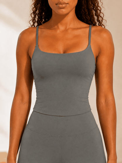 Débardeur Duo VELYENA – Débardeur de Sport Brassière Intégrée Femme