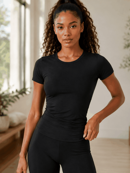 T-shirt Essential VELYENA – T-shirt de Sport Respirant Femme