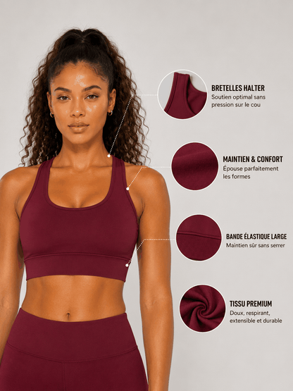 Brassière Sculpt VELYENA – Brassière de Sport Seamless Dos Ouvert Femme