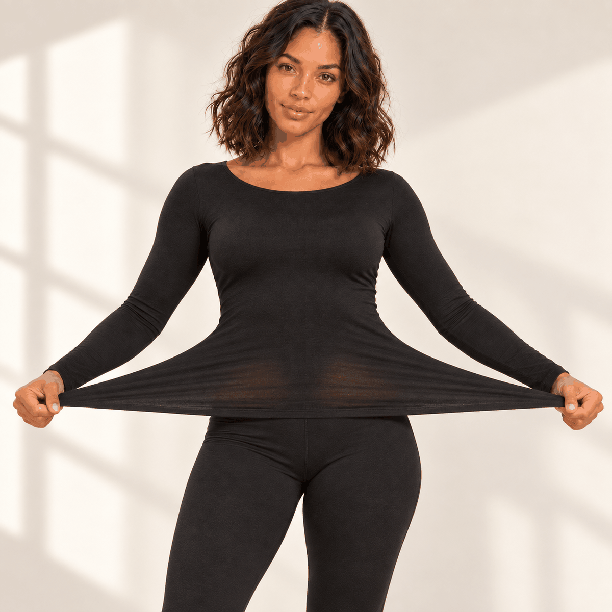 Ensemble Thermique VELYENA – Sous-Vêtements Chauds Femme Seconde Peau